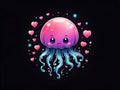 So cute adorable jellyfish