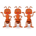 Cute Ants cartoon collection set