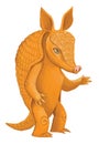 Illustration of a cute armadillo