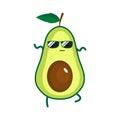 Illustration of cute avocado