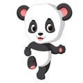 Cute baby panda cartoon Royalty Free Stock Photo