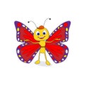 Illustration of cute butterfly animal shape design