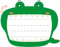 Cute caiman noteboard