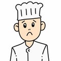 illustration of cute cartoon chef Royalty Free Stock Photo