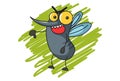 Illustration Of Cute Cartoon Mosquito