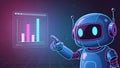 AI Robot Analyzing Data, Business Analytics, Automation Royalty Free Stock Photo