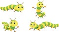 Illustration of Cute caterpillar cartoon