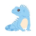 illustration cute doodle baby iguana Royalty Free Stock Photo
