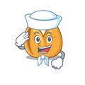 Illustration of Cute fortune cookie cartoon Sailor character