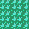 Illustration of a cute fox face and flower for a pattern of childrens fabric,wallpaper,furniture,cover