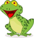 Cute frog cartoon Royalty Free Stock Photo