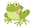 Cute frog cartoon character Royalty Free Stock Photo