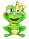 Kissed frog prince Royalty Free Stock Photo