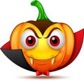 Cute, funny, crazy pumpkin characters. Halloween cartoon emoticon