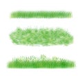 Illustration of cute grass set,