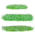 Illustration of cute grass set