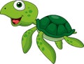 Green turtle cartoon