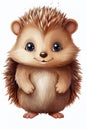 illustration cute hedgehog Royalty Free Stock Photo