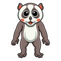 Cute little loris cartoon standing