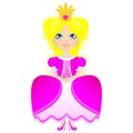 Illustration of cute little princess