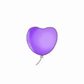 illustration of a cute love character balloon