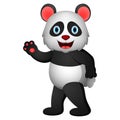 Cute bear illustrationcute panda illustration Royalty Free Stock Photo