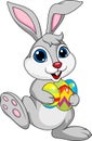 Cute rabbit with ester egg Royalty Free Stock Photo