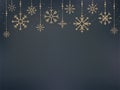 Illustration of cute snowflake icons