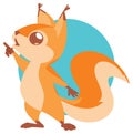 Illustration of cute squirrel