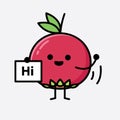 Cute Ugni Fruit Mascot Vector Character Royalty Free Stock Photo