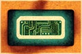 Circuit Board, cyber chip. Illustration