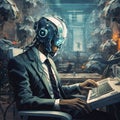 illustration of cyber manday, Generative ai Royalty Free Stock Photo