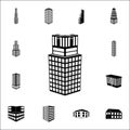 illustration of 3d building of the university icon. 3d building icons universal set for web and mobile Royalty Free Stock Photo