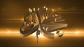 Symbol of Prophet Muhammad in 3D Gold color