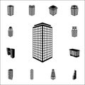 illustration of 3d skyscraper building icon. 3d building icons universal set for web and mobile Royalty Free Stock Photo