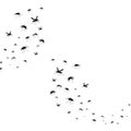Illustration d`un groupe de moustiques volants.