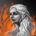 Illustration of Daenerys from GAME of thrones