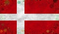 Illustration of a Danish Flag Royalty Free Stock Photo