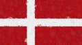 Illustration of danish flag Royalty Free Stock Photo