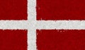 Illustration of danish flag Royalty Free Stock Photo