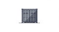 Illustration of a dark gray shipping container front with two large doors. Each door has Royalty Free Stock Photo