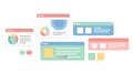 Dashboard UI Elements Data Analytics, Web Design, and Reporting Royalty Free Stock Photo