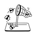 Illustration of debugging tools for identifying and resolving software bugs