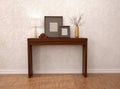 Illustration of decorative table near the wall Royalty Free Stock Photo