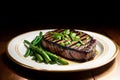 Illustration of delicious grilled beef steak