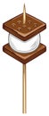 Illustration of a delicious S'more dessert on a skewer ready for a campfire or BBQ Royalty Free Stock Photo