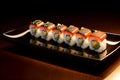 Illustration of delicious sushi