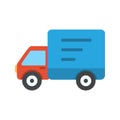Illustration Delivery Truck Icon For Personal And Commercial Use.