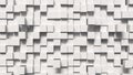 abstract background extrusion of monochrome 3d cubes