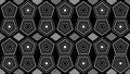 abstract background zentangle pattern in black and white geometric optical illusion style